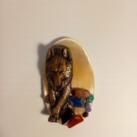 Сувениры из камня "Волк" - Сувенирная продукция