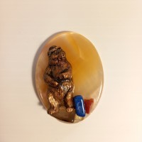 Сувениры из камня "Медведь в шляпе"  - Сувенирная продукция