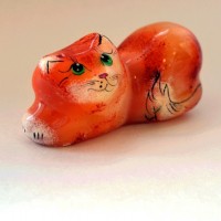 Фигурки из селенита "Кошка лежачая"  - Сувенирная продукция