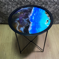 Стол-поднос из смолы "Море-Космос" - Сувенирная продукция