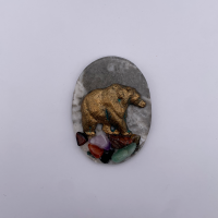 Магниты из камня "Медведь идет" - Сувенирная продукция